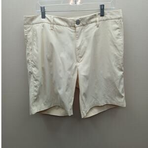 Bonobos Golf Flat Front Chino Shorts Outdoor Minimalist Yellow Size 34 Classic